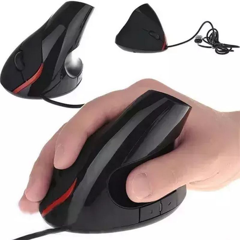 Comprar Mouse Vertical Ergonomico Oficina Usb en Electroshopy - Ángulo 3